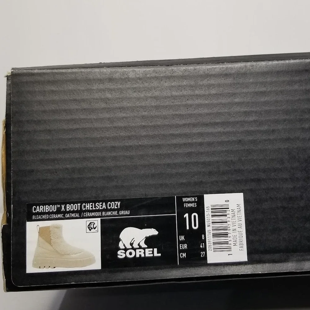 Sorel Women's Caribou X Chelsea Cozy Boot Size 10 Oatmeal NWT